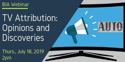 Automotive Drives The Need For Local TV Attribution – Topic Of Upcoming Webinar On July 18