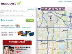MapQuest Screen Shot
