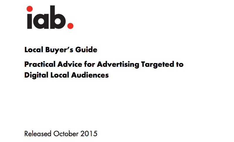 How Do You Buy Localized Advertising? IAB Releases A Guide